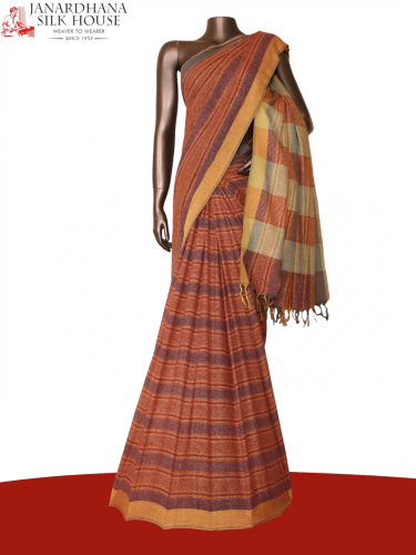 Handloom Pure Tussar Silk Saree